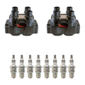 2X Ignition Coil & 8 NGK Iridium Spark Plugs for Ford Crown Victoria (1992–2011)