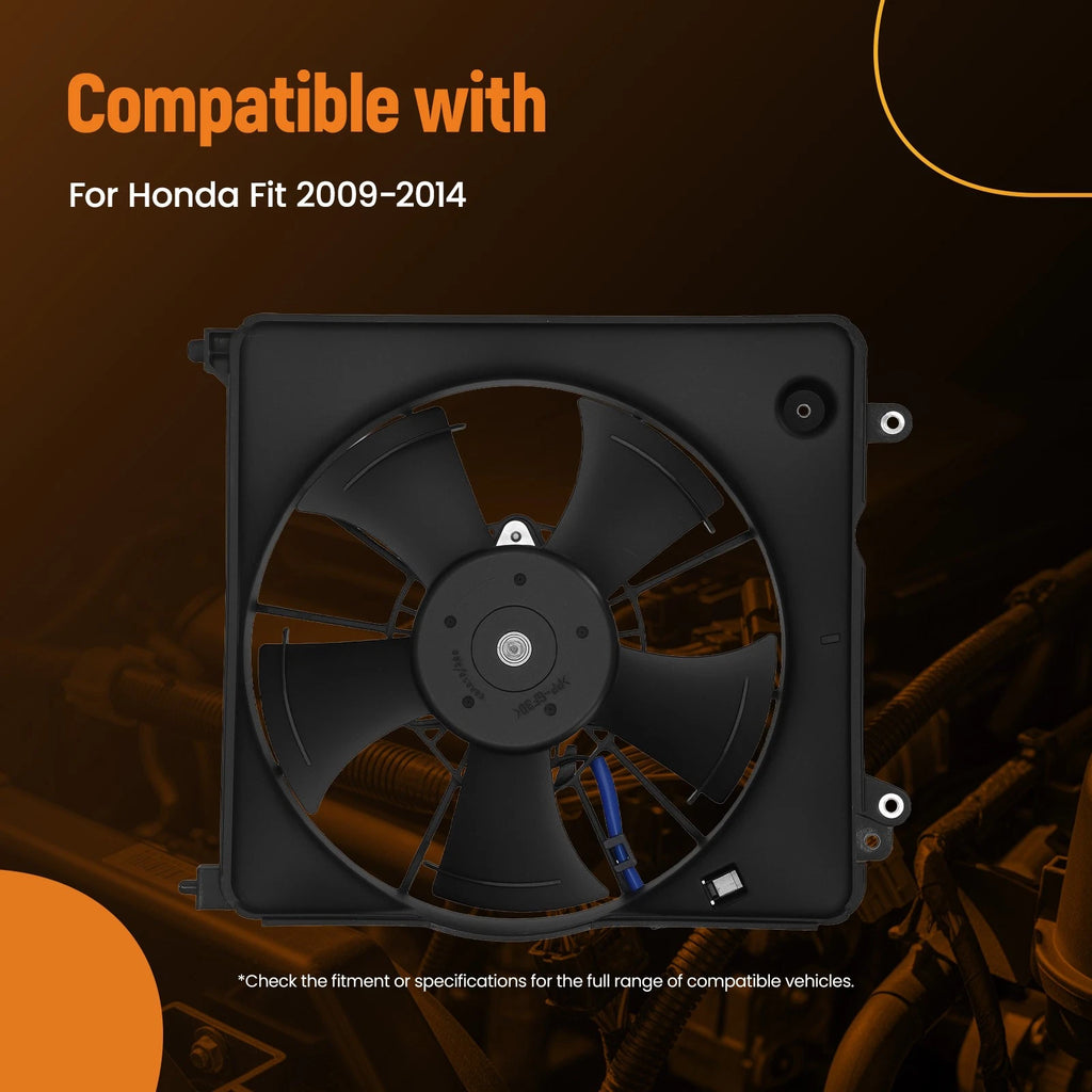 Cooling Fan Assembly for Honda (2009–2014) 1680008731 Plastic 240W