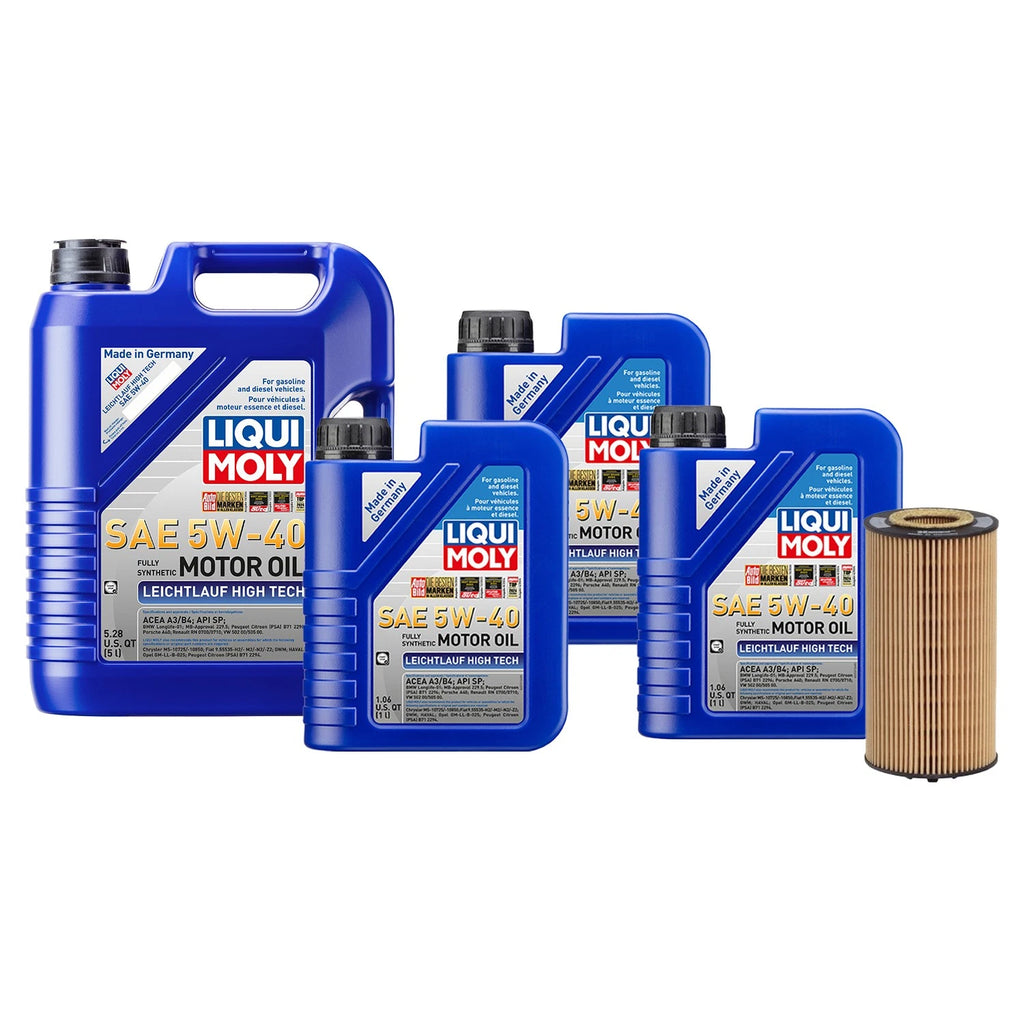 Oil Change Kit 8L Liqui Moly 5W40 for Audi V8 4.2L (1997–2002)