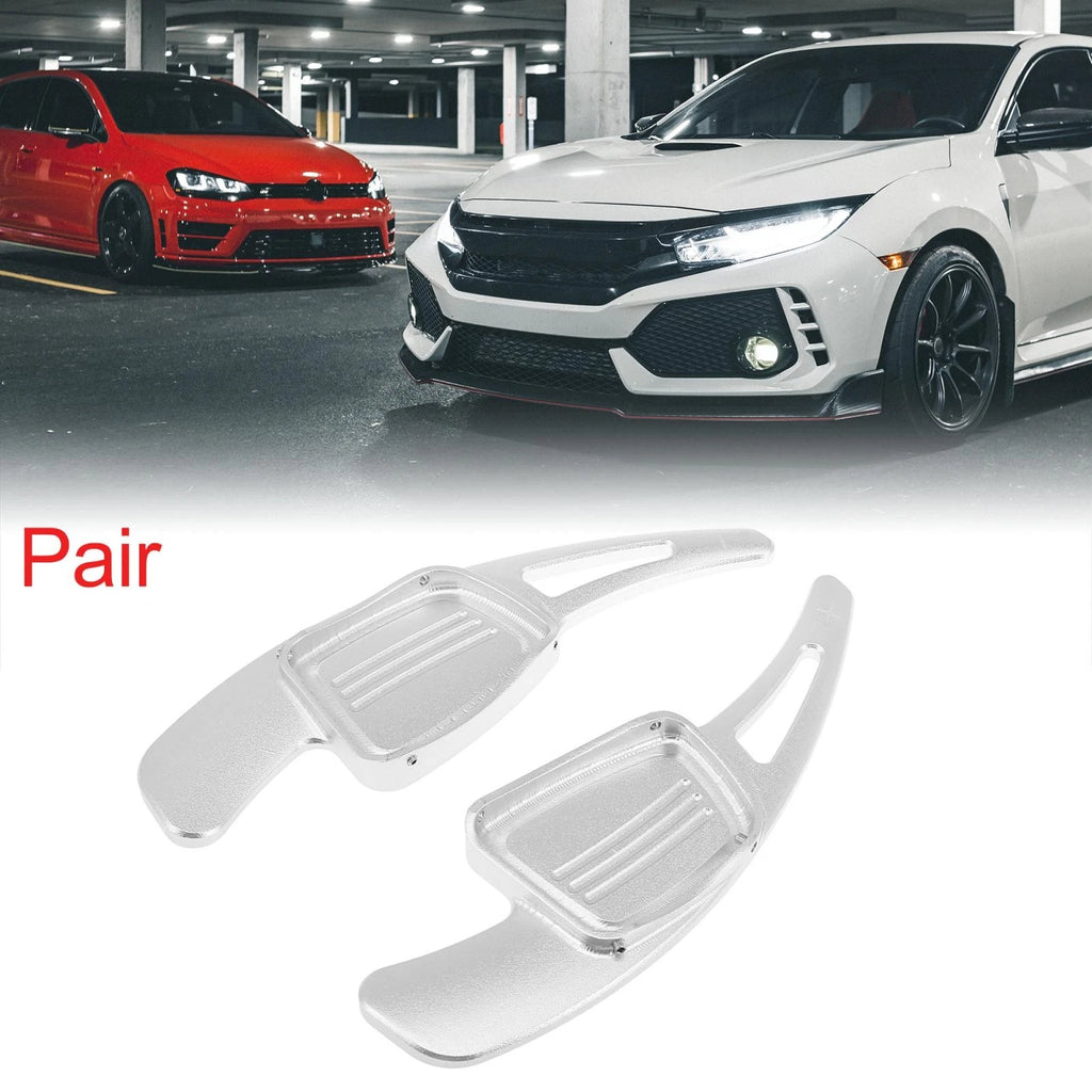 Pair Silver Tone Steering Wheel Shift Paddle for Audi A3 A4 A5 A8 S3 S5 Q5 (2010–2020)