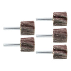 Set of 5 Flap Wheels for Aluminum Oxide Shank (1" x 1" x 1/4")