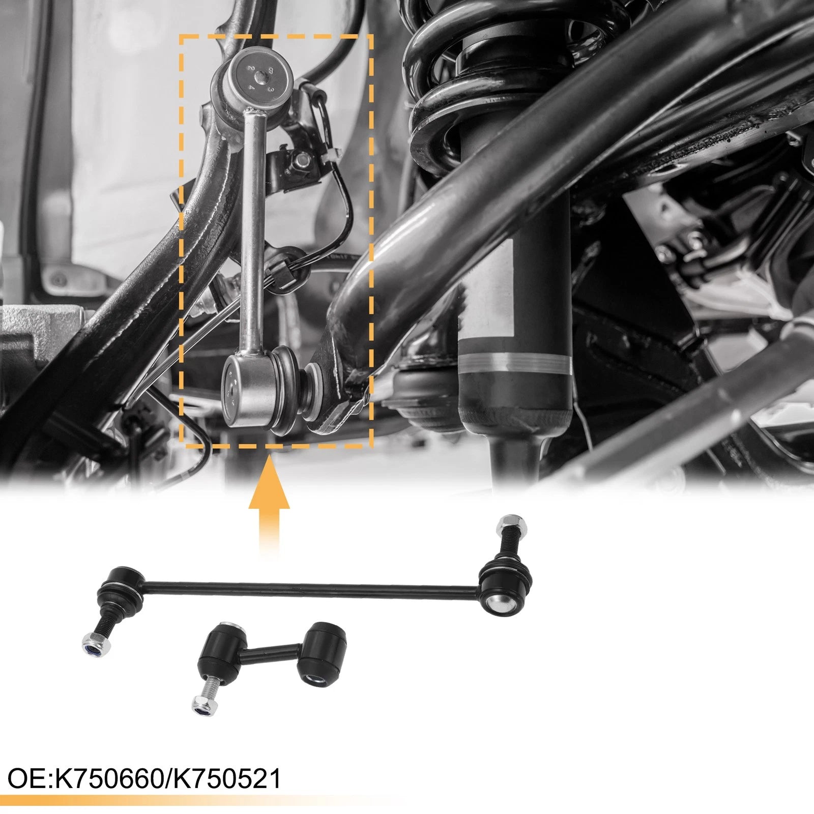 Set of 4 Stabiliser Sway Bar Links for Buick Regal (2012) No.K750660/K750521