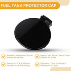 Fuel Tank Door Cap for Volkswagen Passat B6 (2006–2011) Black Cover