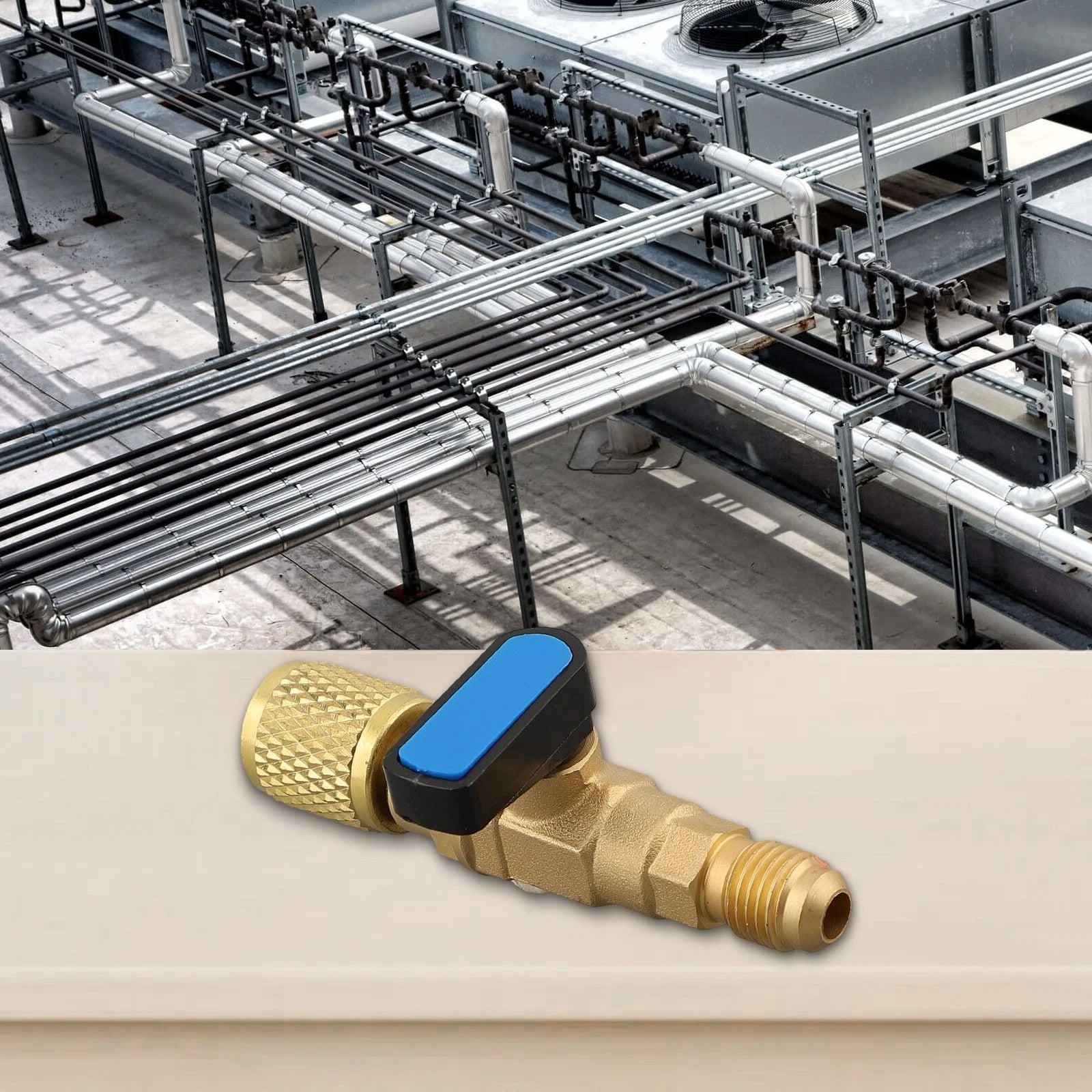 HVAC AC Ball Valve Adapter for R134a R22 R12 R410a Systems