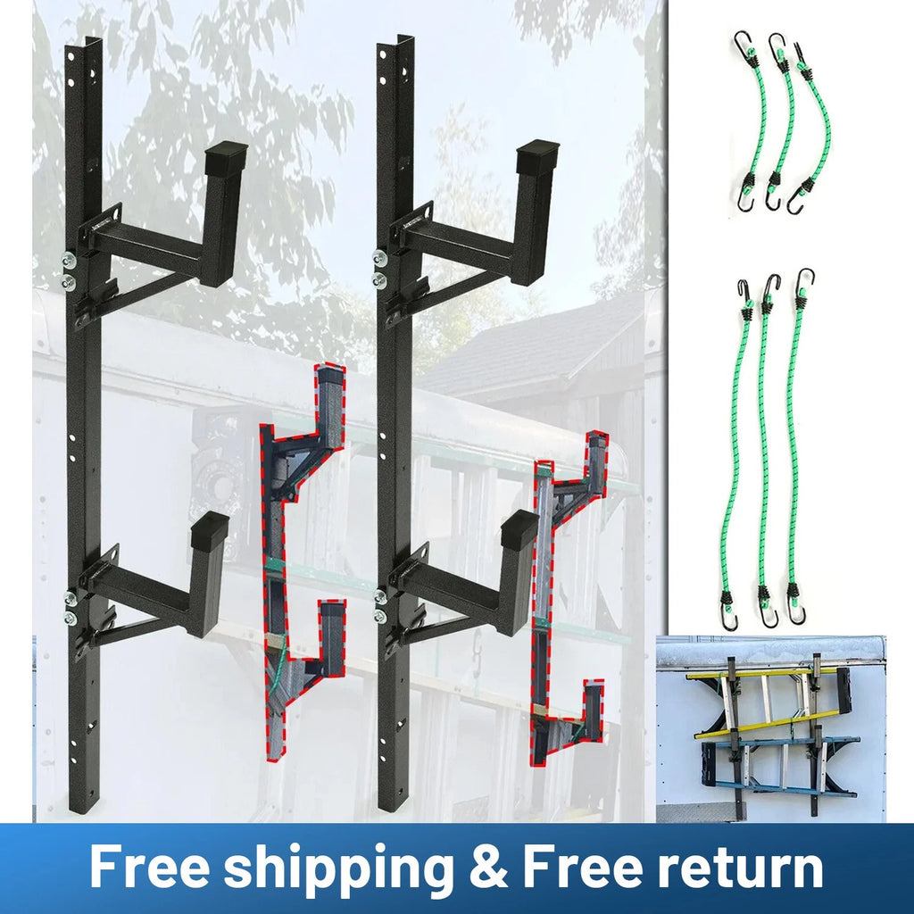 Adjustable Trailer Side Ladder Rack for Enclosed Trailers (2010–2023)