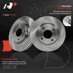 2X Front Disc Brake Rotors for Nissan Sentra (2007-2012) Cube (2009-2014) Versa