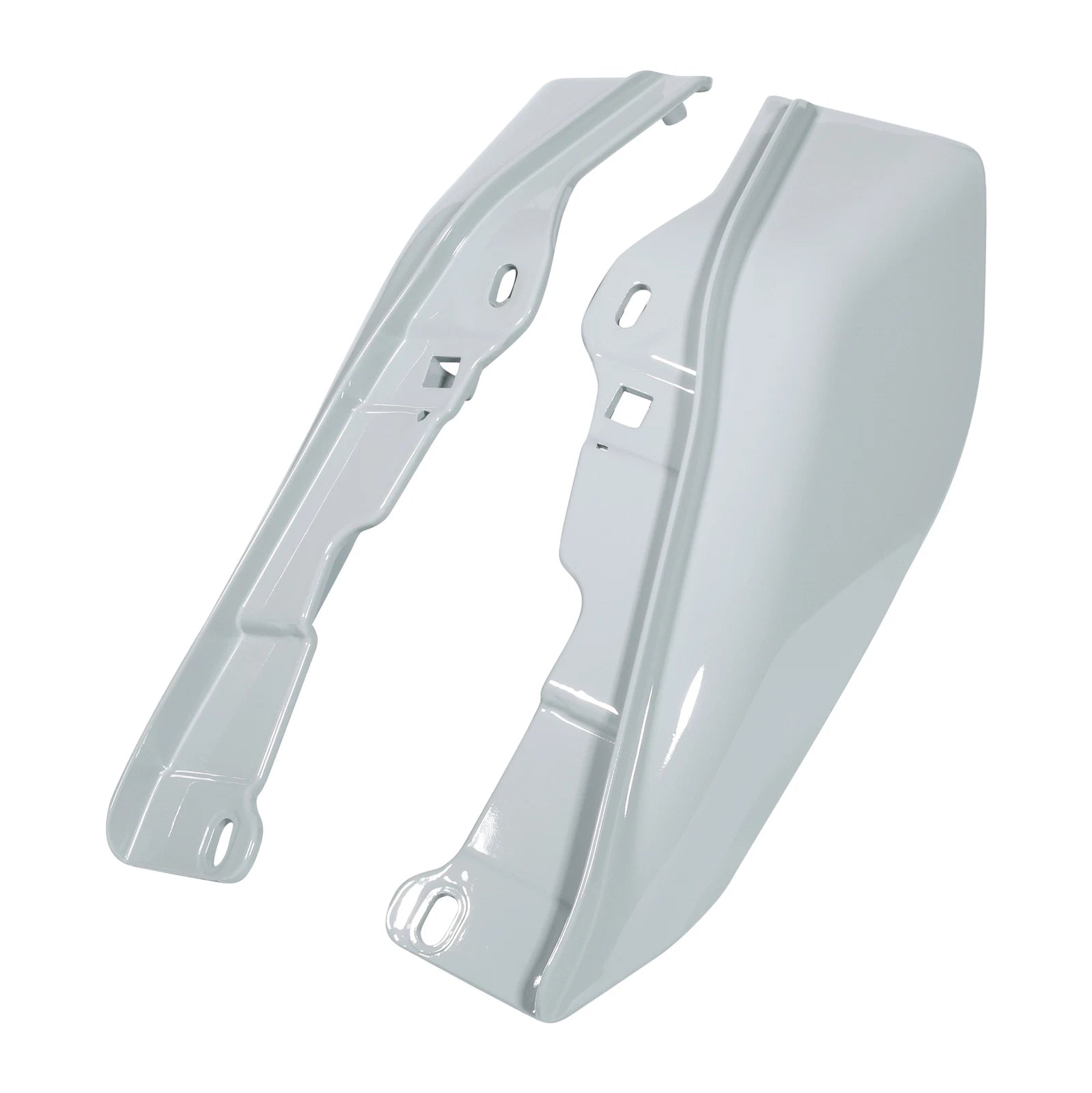 Mid Frame Air Deflectors for Harley Touring Electra Glide (2009–2024) - White Gray