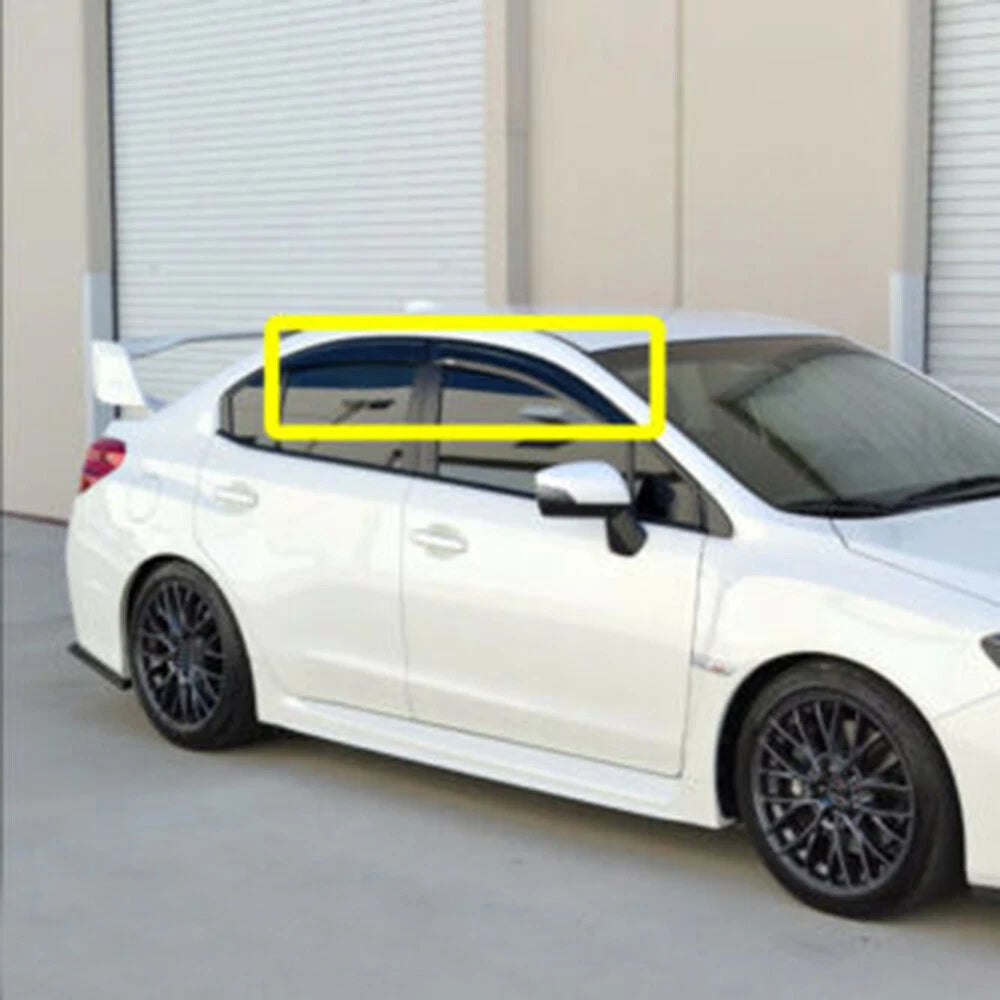 Window Visors for Subaru WRX STI (2015–2019) Smoke Tinted Acrylic