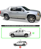 5-Inch Matte Black Running Boards for Cadillac Escalade EXT (2002-2013)