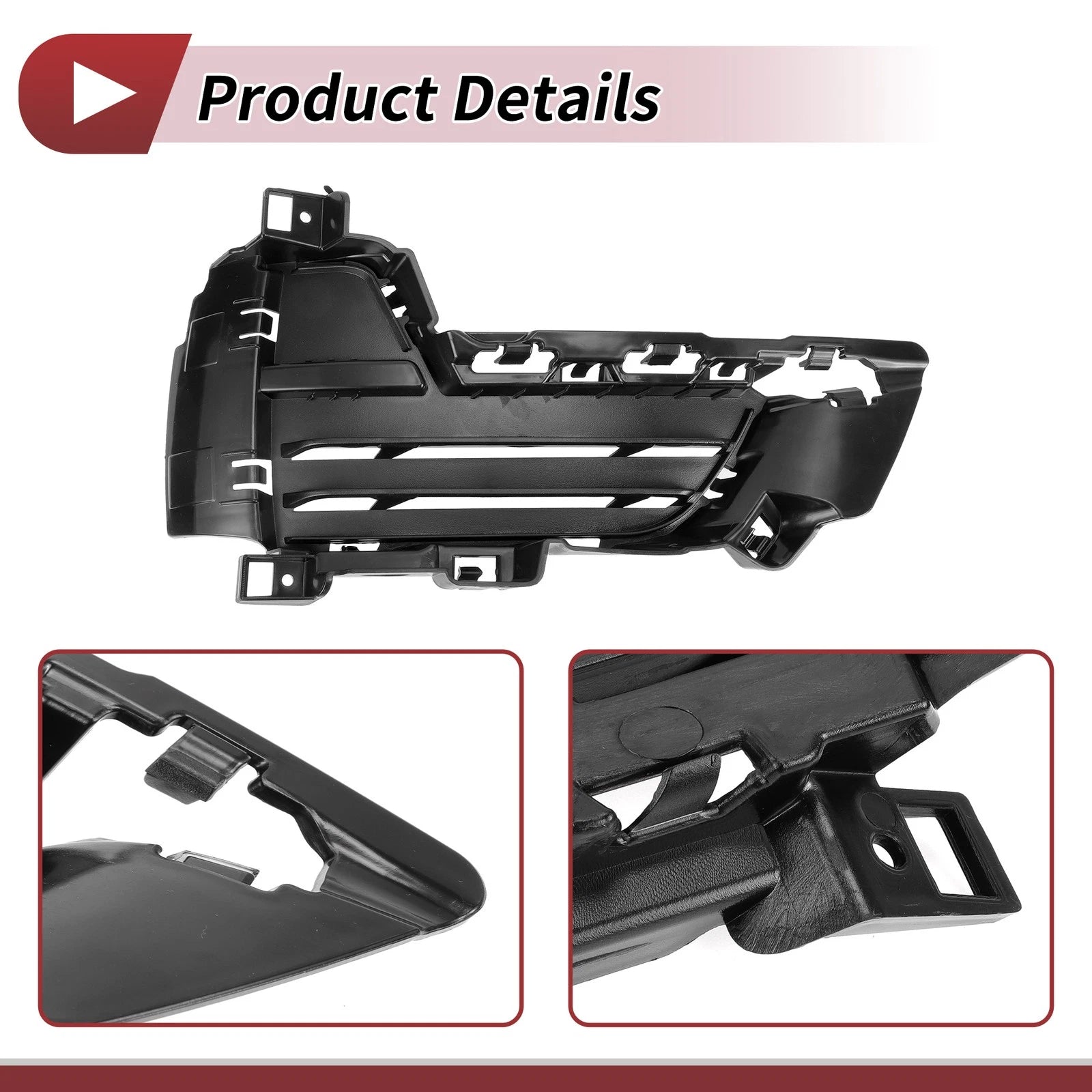 1 Pc Fog Light Grill for BMW X5 (2014–2018) No. 51117307994 Black