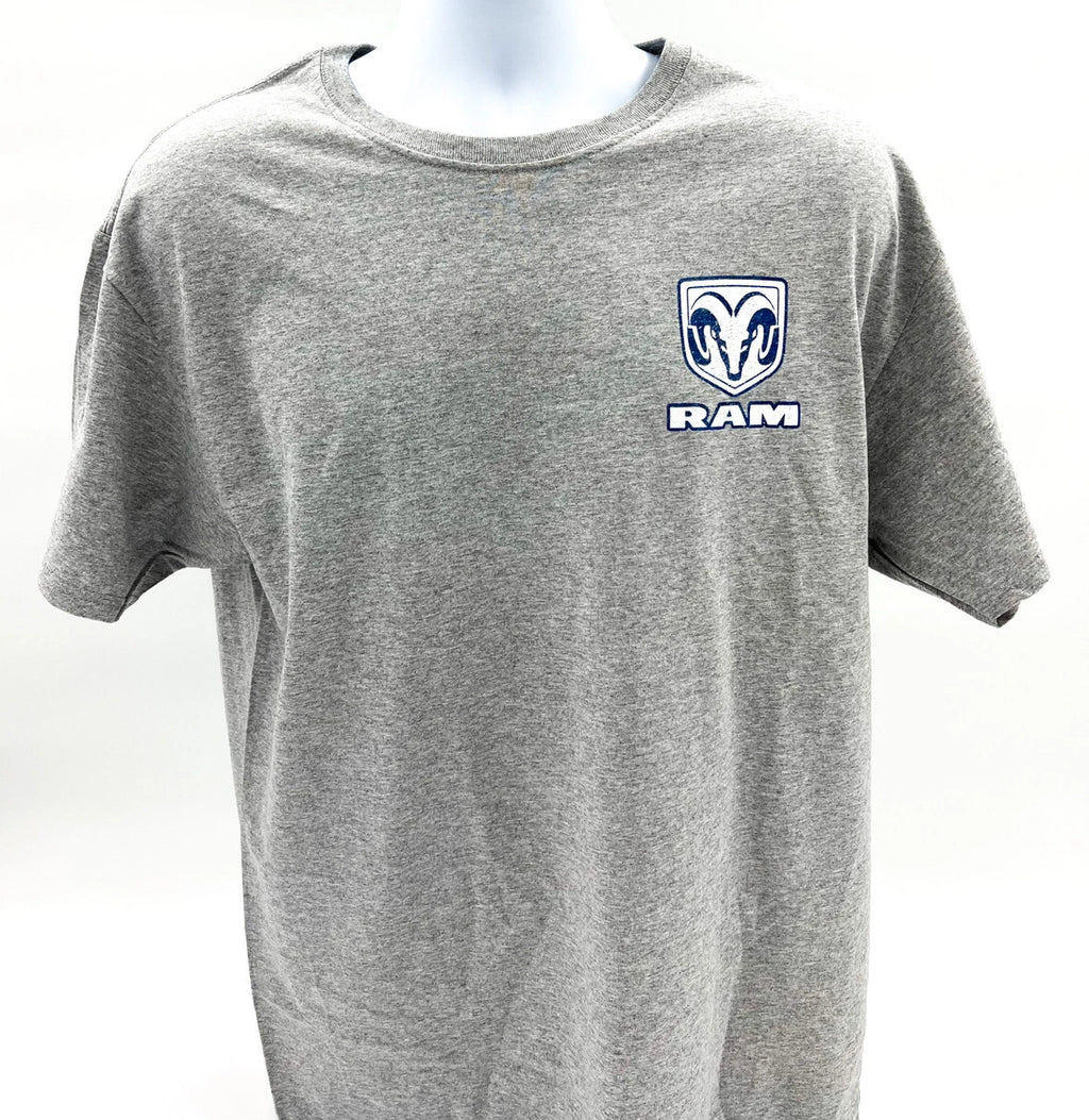 Licensed Graphic T-Shirt for Dodge Ram Truck XL Gray (2002–2024)