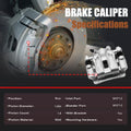 2 Rear Disc Brake Caliper with Bracket for Hyundai Accent Kia Rio (2006–2007)