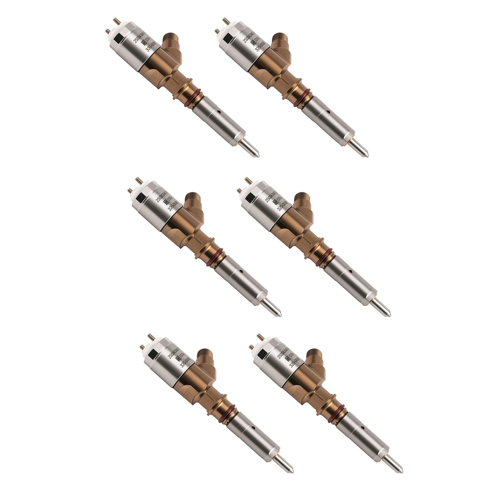 6X Fuel Injectors for Caterpillar 320D Series Excavators (C6.4) 32F61-00062