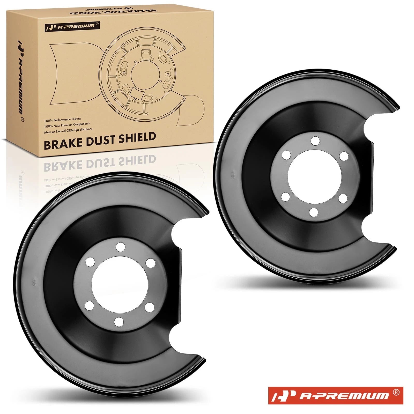 Set of 2 Rear Brake Dust Shields for Mitsubishi ASX (2013–2015)