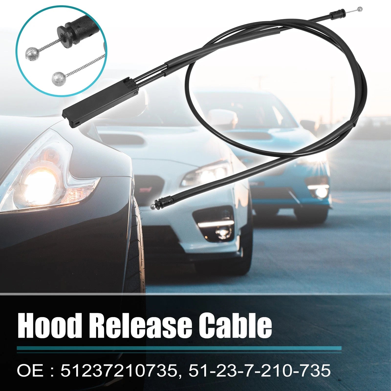 Hood Release Cable for BMW X3 X4 (2011–2020) 51237210735 51-23-7-210-735