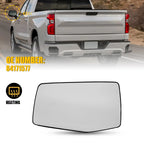 Power Heated Mirror Glass for GMC Sierra Silverado 1500 (2019–2024)