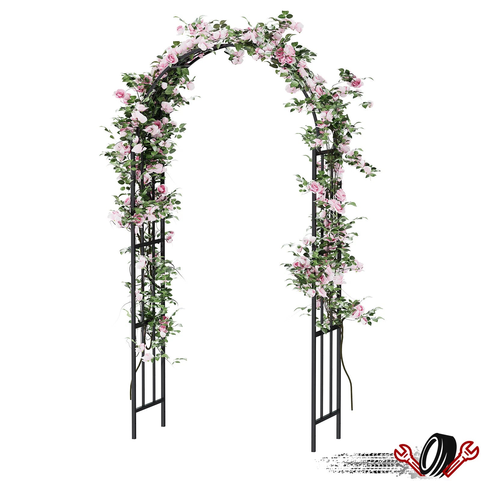 Garden Archway Trellis for Yard Decor and Patio Structure (89.5in)
