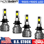 Set of 4 9005 HB3 LED Headlight Bulbs for Toyota RAV4 (2013–2015)