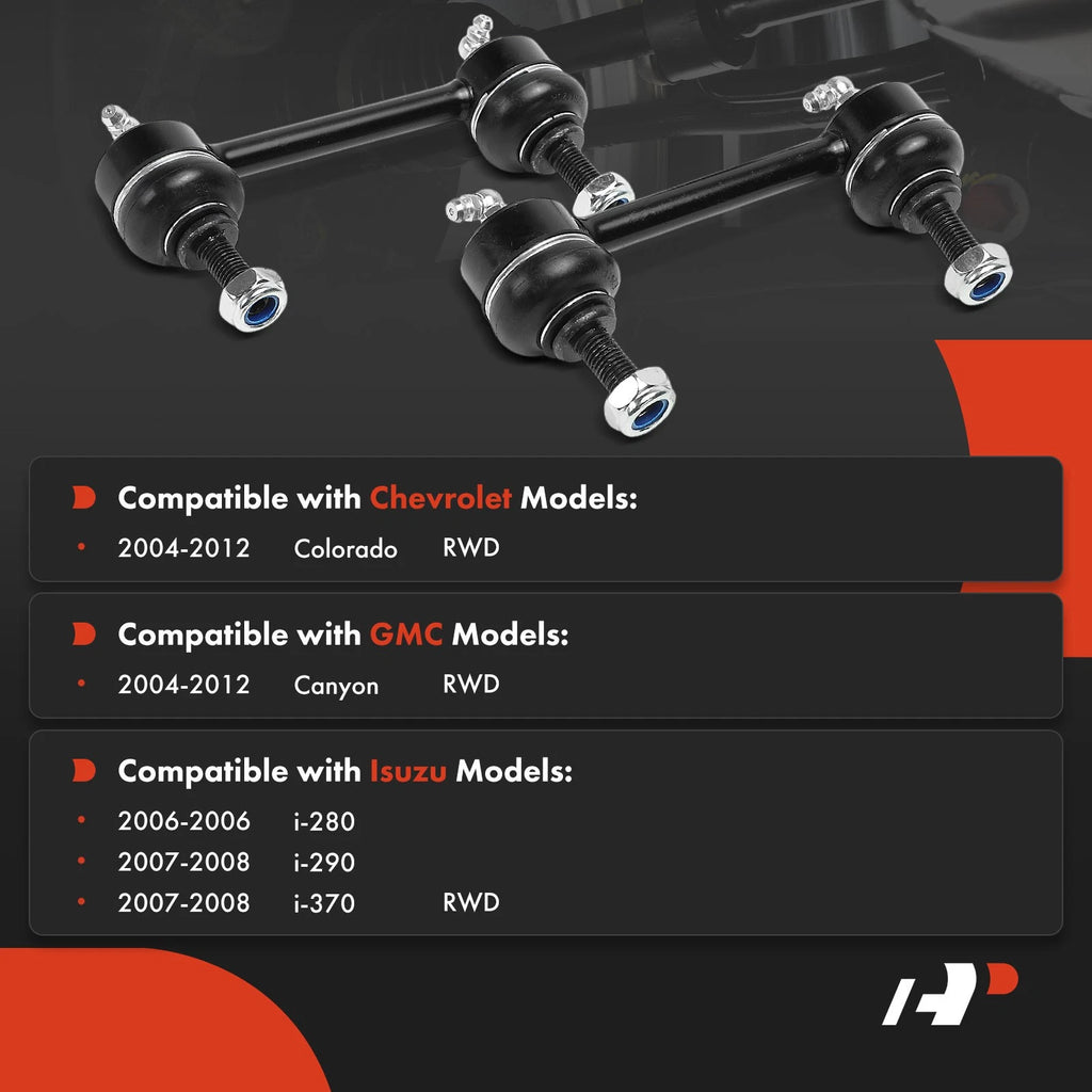2X Front Suspension Stabilizer Bar Link for Chevy Colorado GMC Canyon (2004-2012)