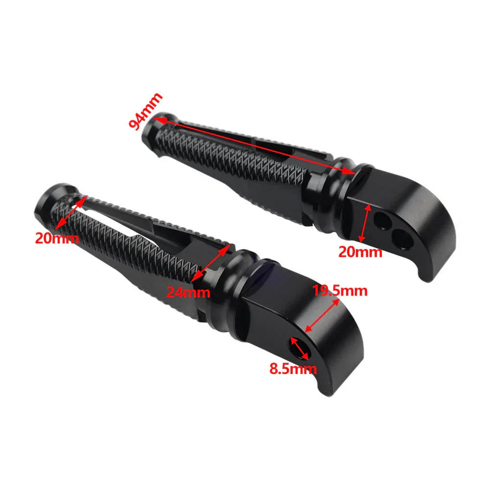 Rear Foot Pegs  Black for Yamaha R3 R15 R25 MT-03 MT-07 MT-09 XSR700