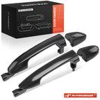 2X Rear Black Exterior Door Handle for Kia Spectra (2004–2009)