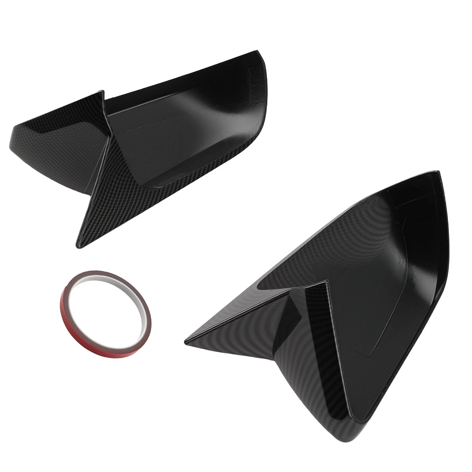 Front Mirror Cover for Ford Mustang (2015–2022) Carbon Fiber