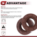 Set of 2 Oil Seal Rotary Shaft Seal FKM Rubber 20x38x10mm for Universal