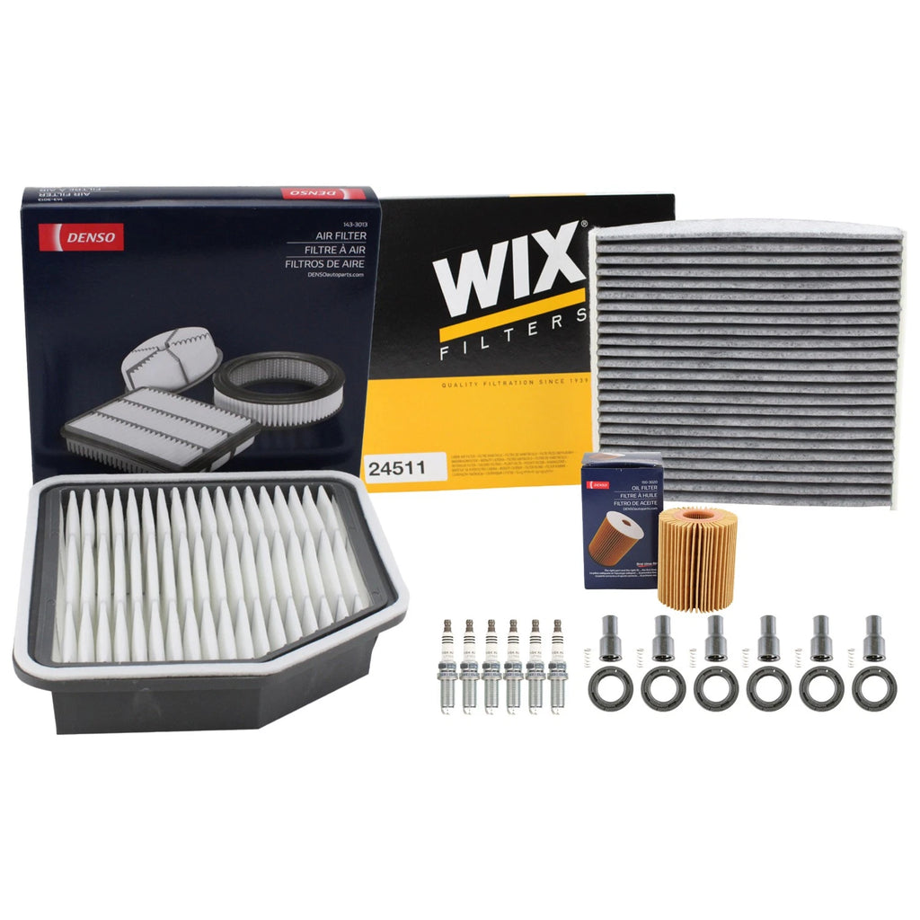 Tune Up Kit with NGK 6 Spark Plugs & Boots for Lexus GS350 IS250 IS350 (2006–2015)