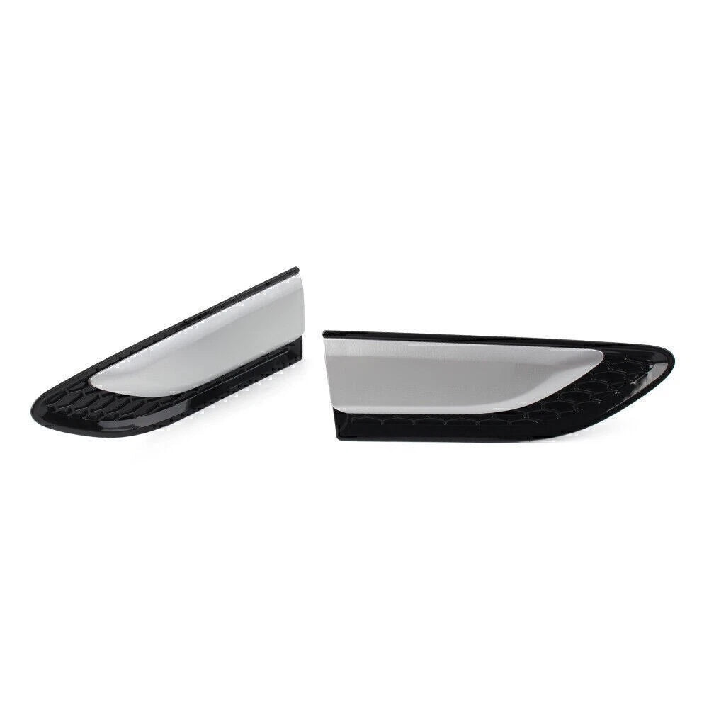 2X Fender Vent Grille Louver for Land Rover Discovery Sport (2015–2021) Silver