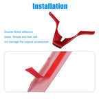 Red ABS Plastic Steering Wheel Cover Trim for Chevrolet Cruze (2010–2015)