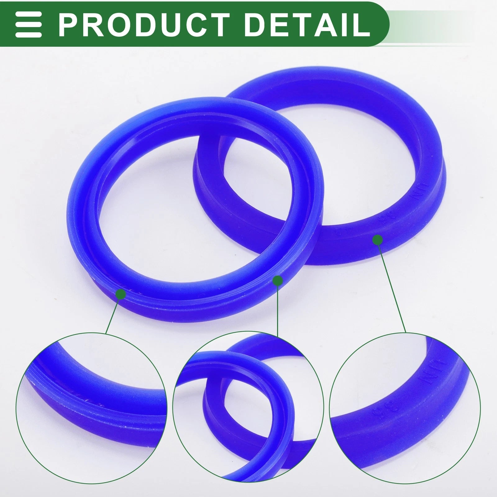 Set of 5 Oil Seal Rotary Shaft Seal 35x43x6mm TPU High Pressure
