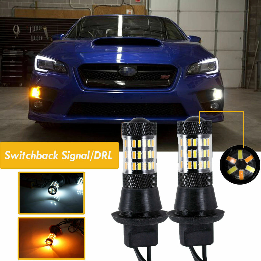 LED Switchback Turn Signal DRL Bulbs for Subaru WRX STi (2015–2019)