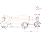 Set of 6 Suspension Control Arms & Tie Rods for Honda Civic (2006–2011)