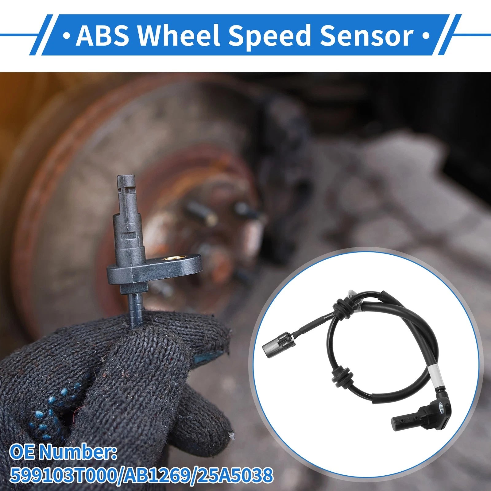 ABS Wheel Speed Sensor for Hyundai Equus (2011–2016) No. 599103T000/AB1269/25A5038