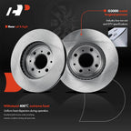 Front Disc Brake Rotors & Ceramic Pads for Honda Fit (2015-2020)