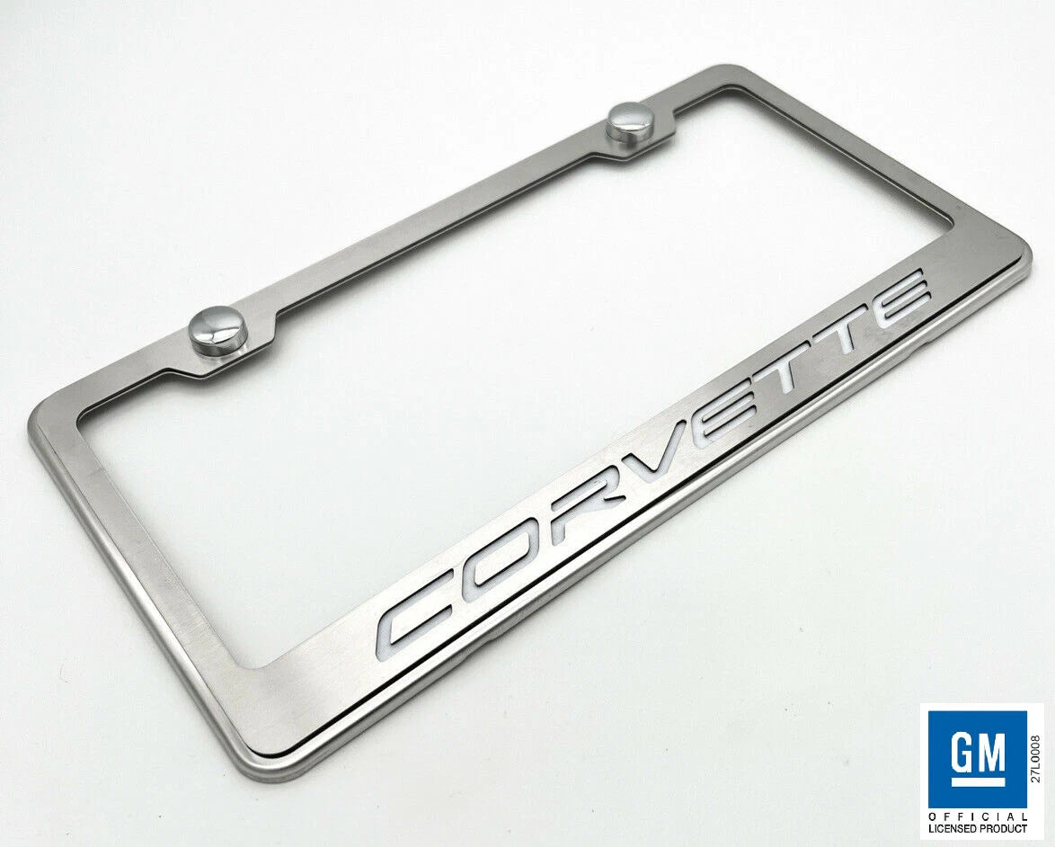 License Plate Frame Stainless Steel for Chevrolet Corvette (2005–2019)