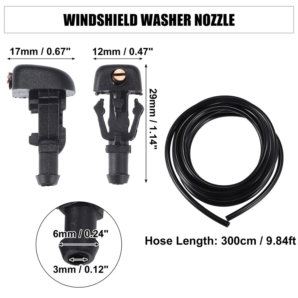 Set of 2 Windshield Washer Nozzles No. 3W7Z17603AA for Ford Crown (2010–2011)