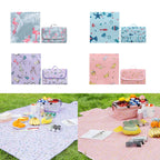 Extra Large Waterproof Picnic Blanket with Storage Box