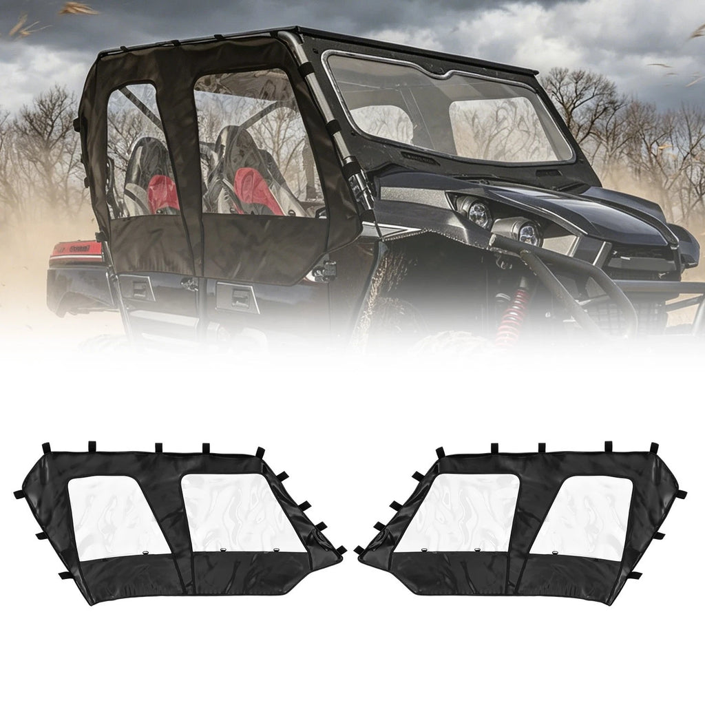 Soft Upper Doors Cab Enclosure for Kawasaki Teryx4 KRT750 KRT800 (2016–2025)