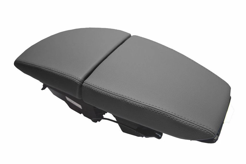 Leather Console Lid Armrest Cover for BMW E63 E64 650 (2003–2010) Gray