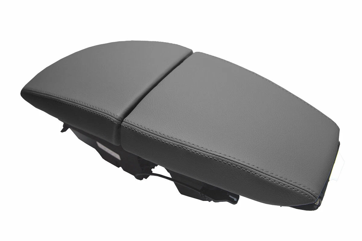 Leather Console Lid Armrest Cover for BMW E63 E64 650 (2003–2010) Gray