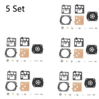 Set of 5 Carburetor Diaphragm Kit for Walbro K22-HDA (Chainsaw)