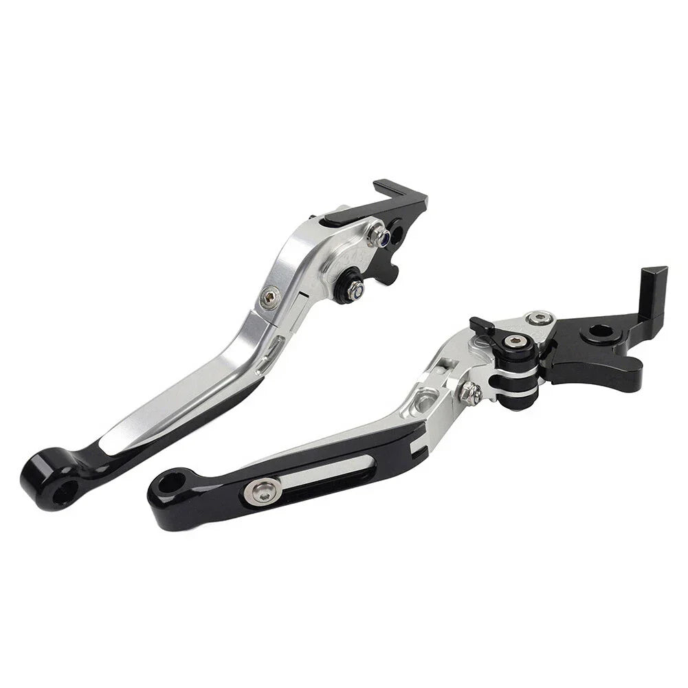 CNC Silver Extendable Brake Clutch Levers for Yamaha FJR 1300, XJR1300 (04-20)