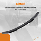 Rear Trunk Window Spoiler for Honda Civic Sedan (2016–2021) Black ABS Sport