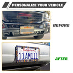 Mandala Boho Universal License Plate Frame for Stainless Steel (Weatherproof)