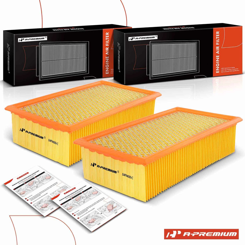 2X Engine Air Filter for Ford F-250 F-350 F-450 F-550 Super Duty (1999–2003)