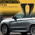 Air Flow Fender Vent Cover Trim for BMW X5 F15 M Sport (2014–2018) 1 Pair Glossy Black