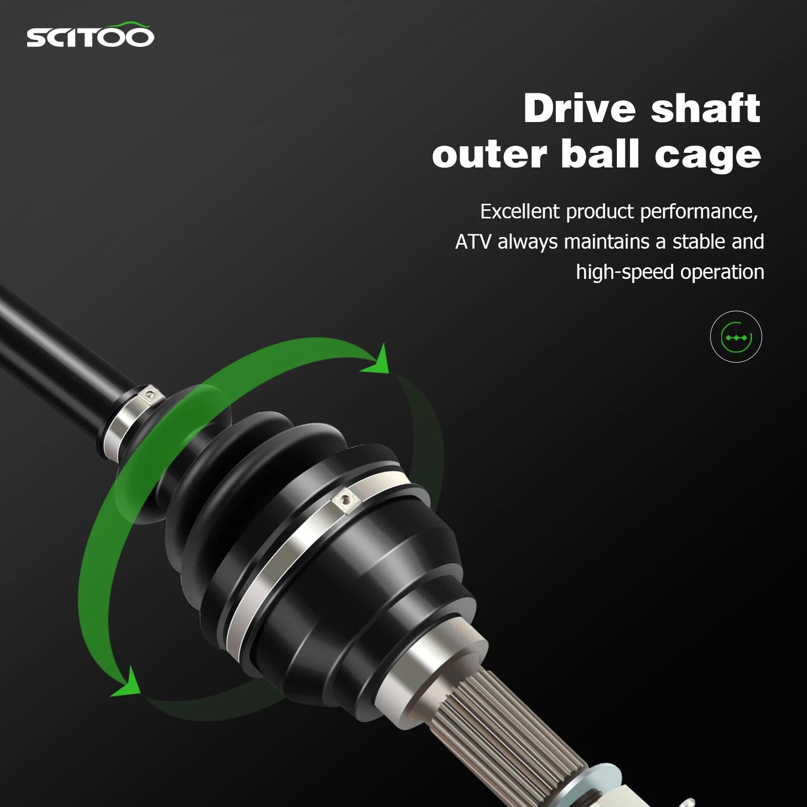 Set of 2 CV Axles for John Deere Gator XUV 825i (2011–2017)