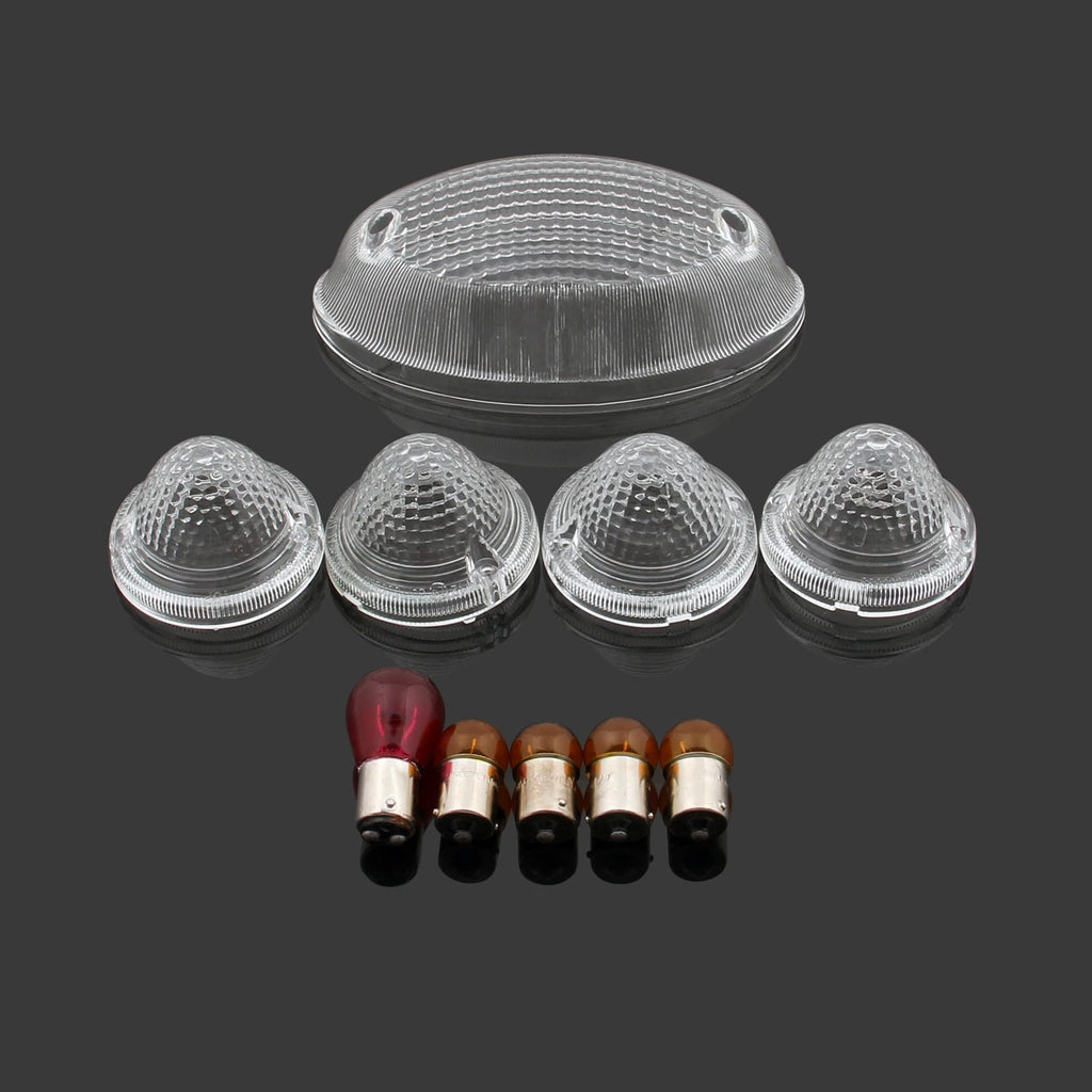 Tail Light Turn Signal Cover Bulbs for Bonneville SE T100 (Clear)