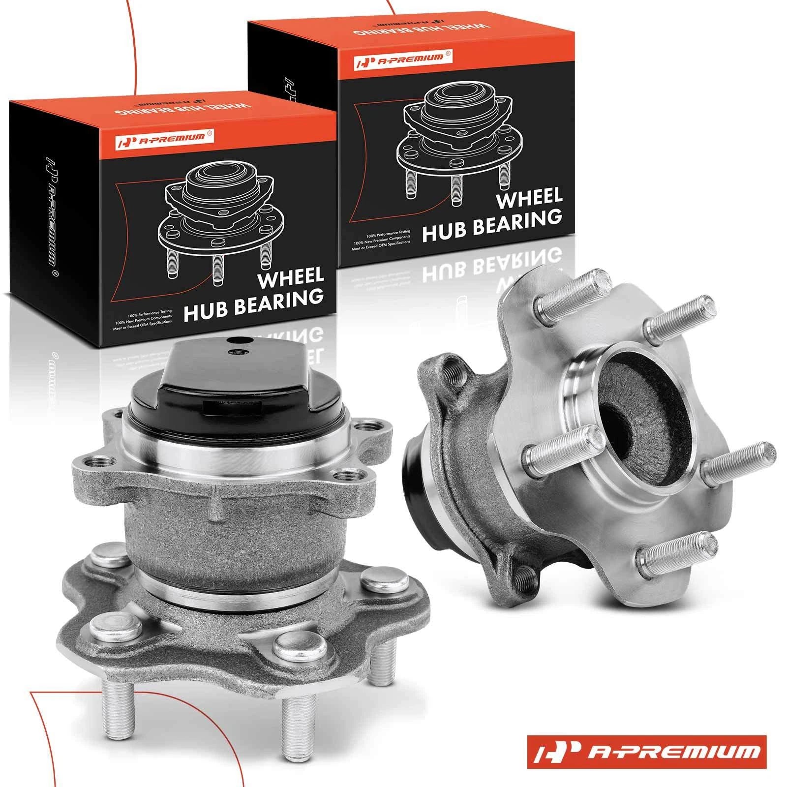 2X Rear Wheel Hub & Bearing Assembly for Nissan Rogue (2008–2013)